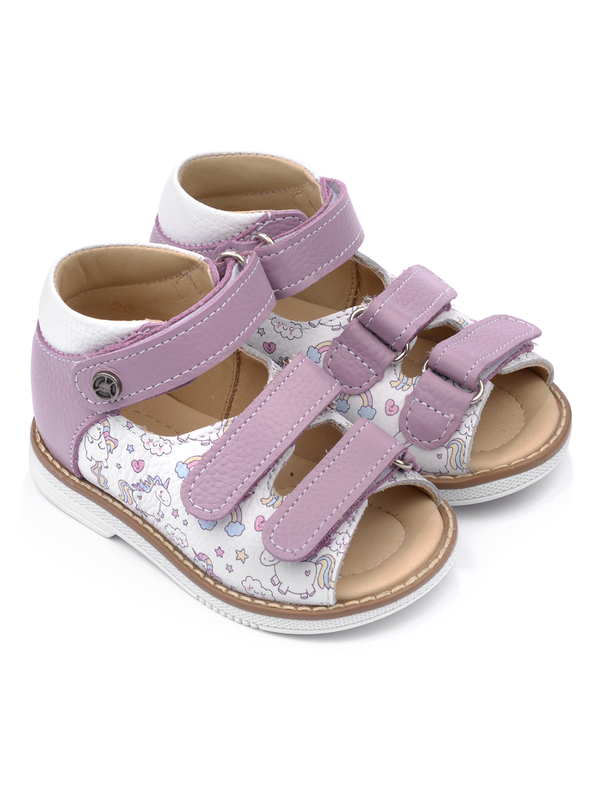 

Сандалии Tapiboo FT-26036.20-OL20O.01 цв.сиреневый/белый р.20, Розовый, 26036.20