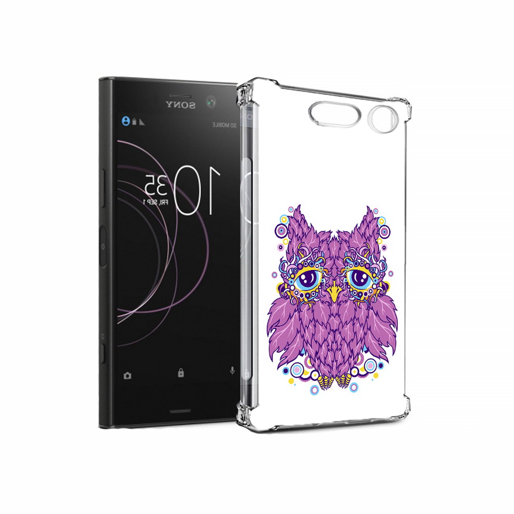 

Чехол MyPads Tocco для Sony Xperia XZ1 Розовая сова (PT77229.221.147), Прозрачный, Tocco