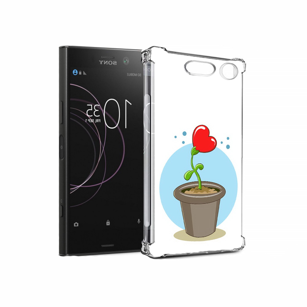 

Чехол MyPads Tocco для Sony Xperia XZ1 Растение любви 14 февраля (PT77229.221.145), Прозрачный, Tocco