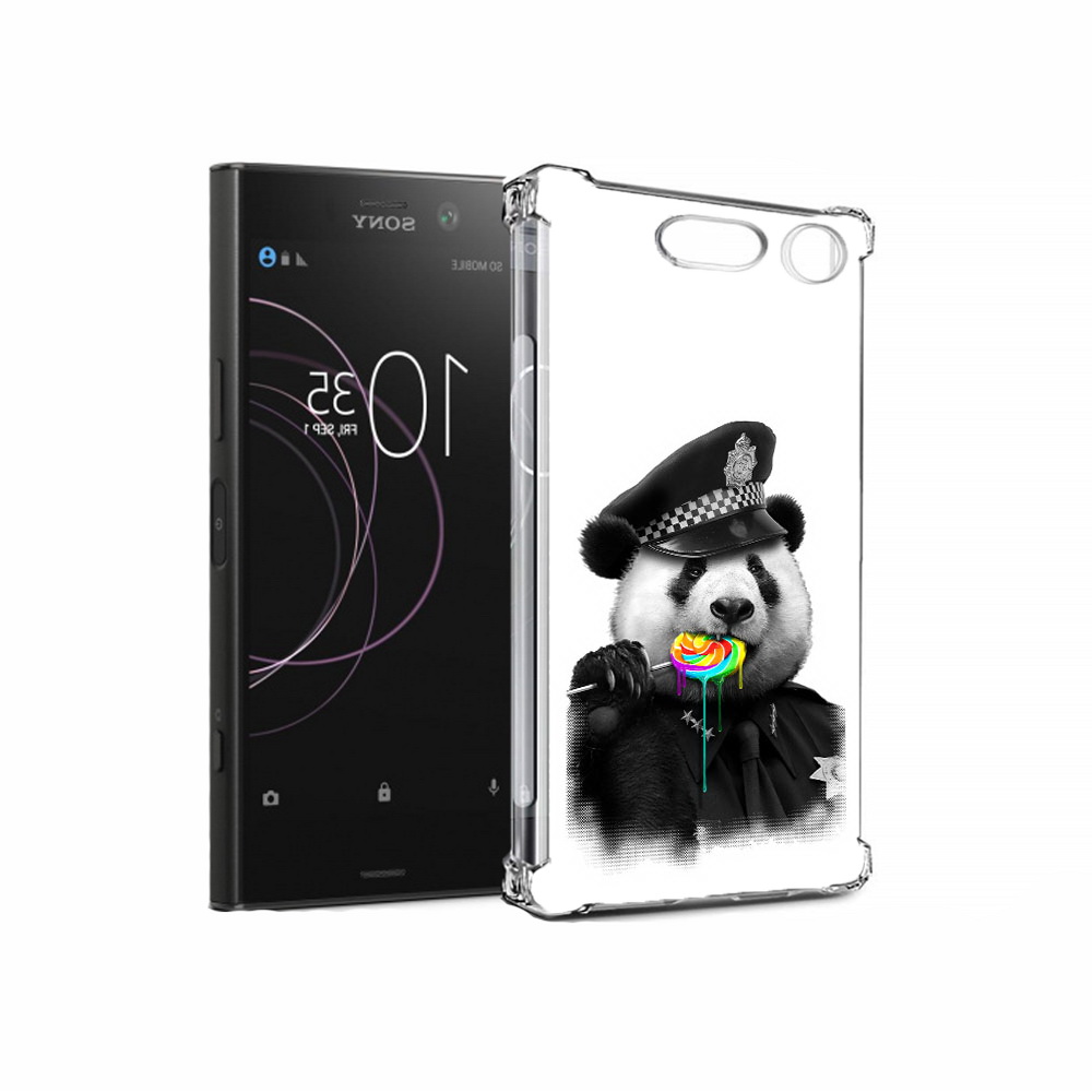 

Чехол MyPads Tocco для Sony Xperia XZ1 Панда полиция (PT77229.221.130), Прозрачный, Tocco