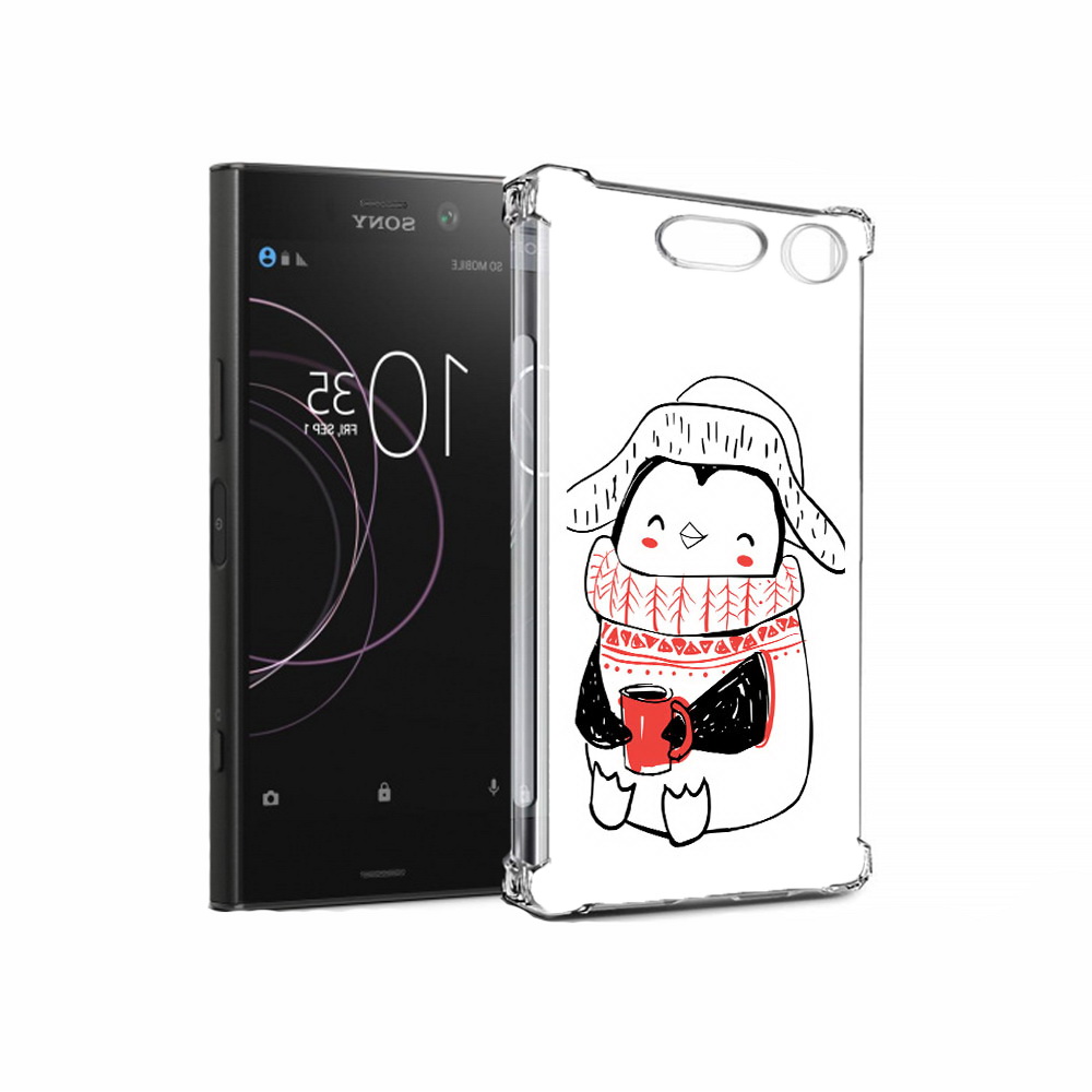 

Чехол MyPads Tocco для Sony Xperia XZ1 Милый пингвин (PT77229.221.115), Прозрачный, Tocco