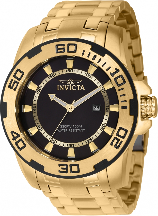 фото Наручные часы мужские invicta 39109 золотистые