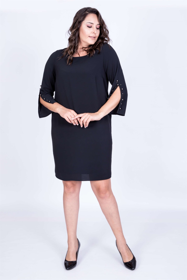 

Платье женское My Line Moda 281 черное 46 RU (товары доставляются из-за рубежа), 281