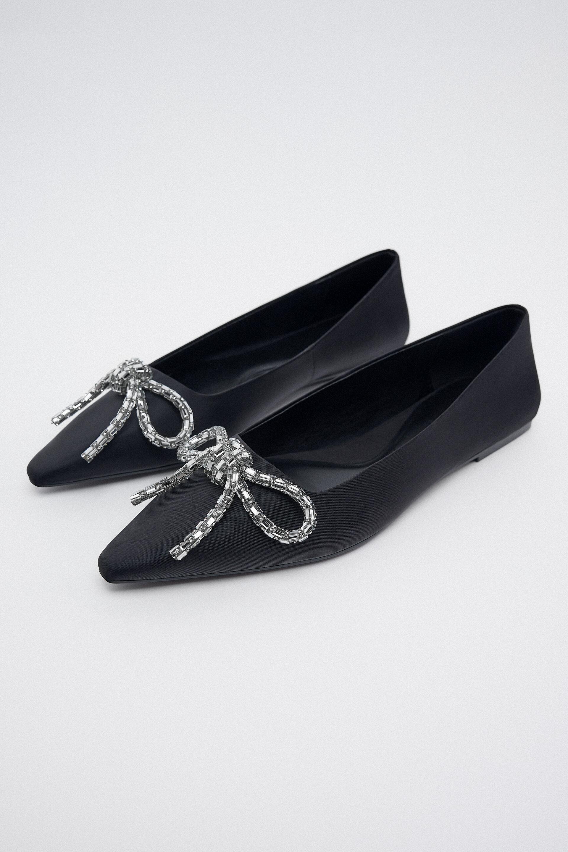 

Балетки женские ZARA 12577010 черные 41 EU (доставка из-за рубежа), Черный, 12577010