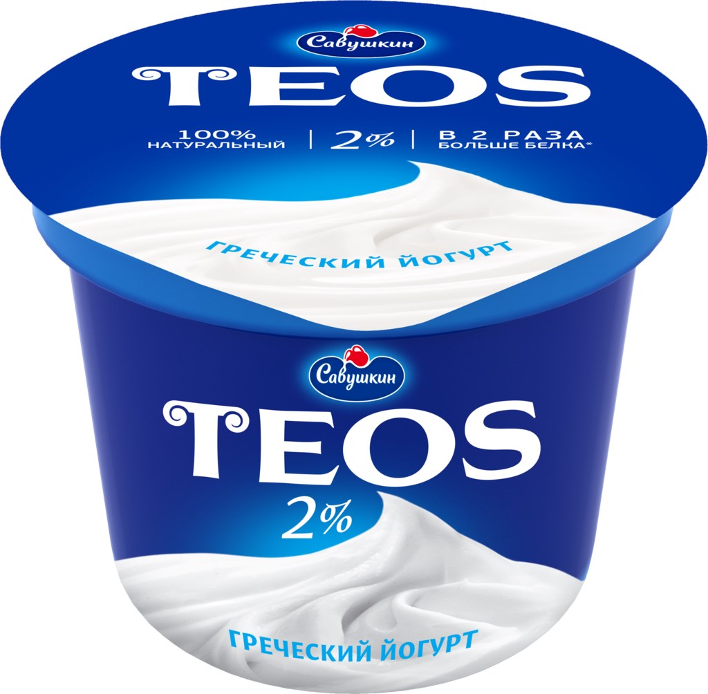 Йогурт Teos греческий 2% 250 г Россия