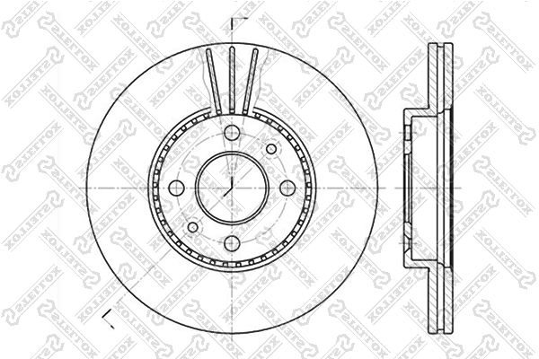 

6020-3911V-SX_диск тормозной передний! Renault Laguna/Megane/Safrane all 90>