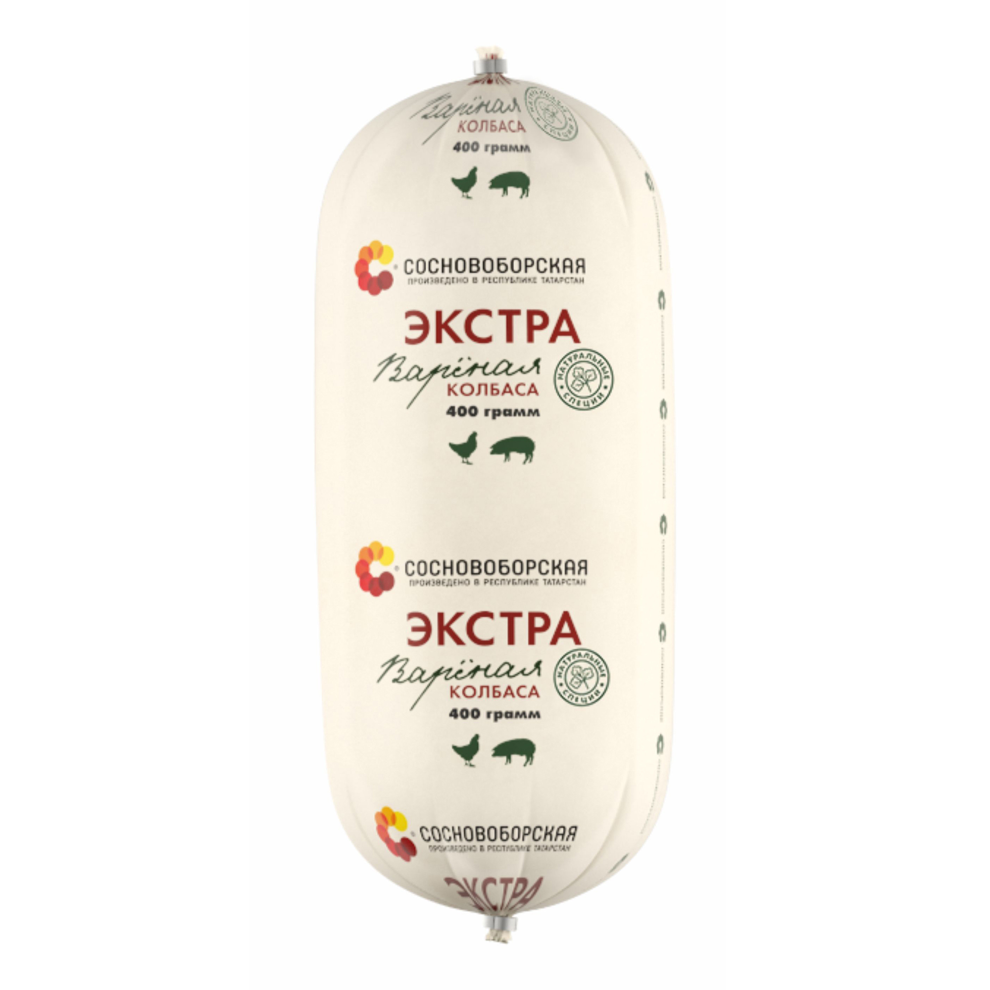 

Колбаса вареная Сосновоборская Экстра куриная 400 г