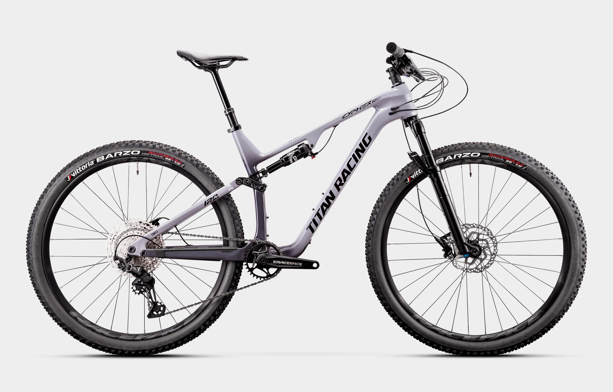 Велосипед Titan Racing Cypher RS Carbon Expert Grey-DarkGrey-Black 29 L 2023 19920000₽