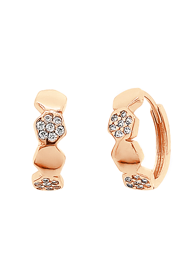 

Серьги из красного золота с фианитом Kari Jewelry Зл585К-5Б0500000Ф1, Зл585К-5Б0500000Ф1