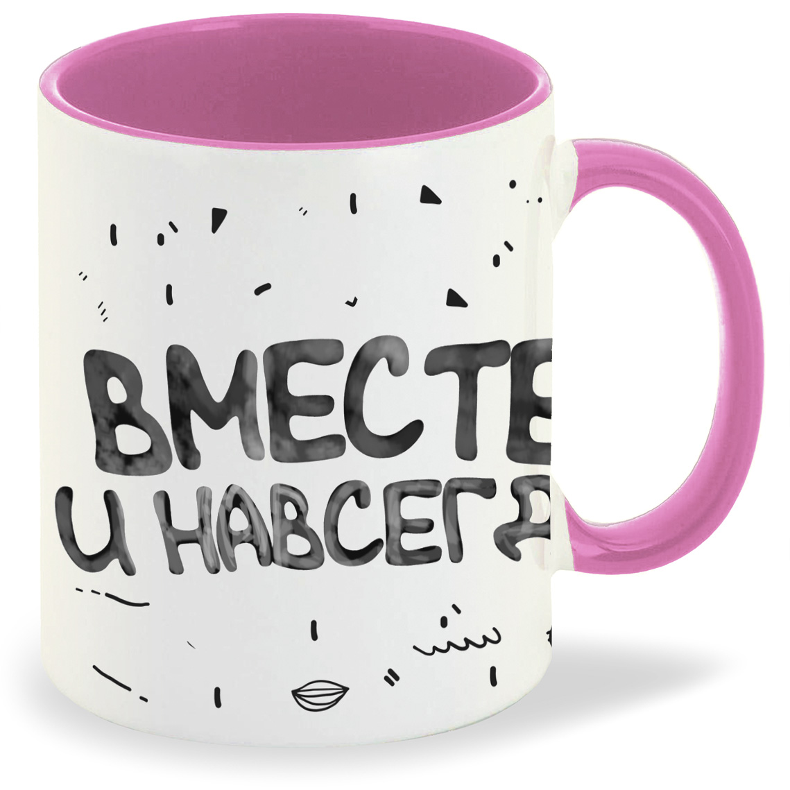 

Кружка CoolPodarok Вместе навсегда пара она, Вместе навсегда пара она