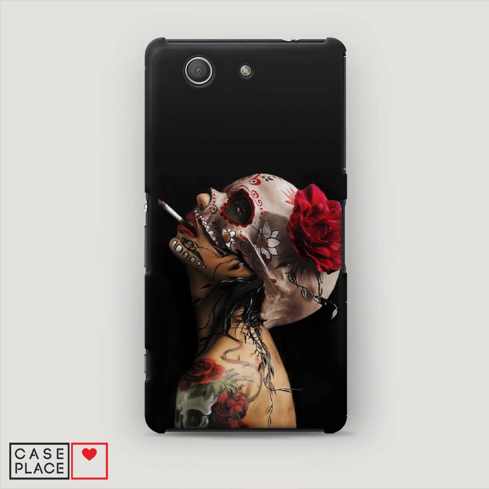 

Пластиковый чехол "Девушка с черепом" на Sony Xperia Z3 compact, 52020-7