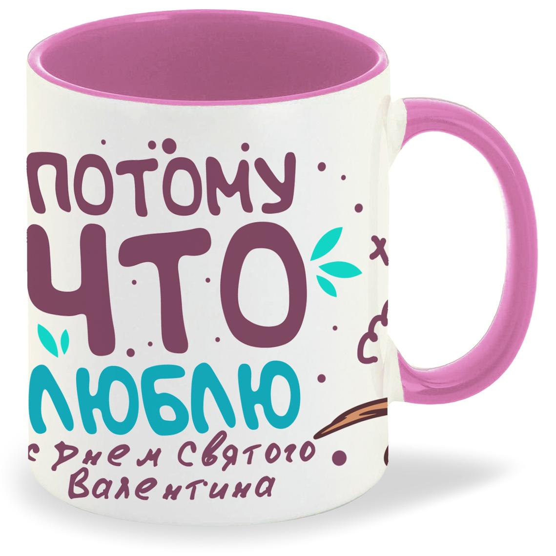 

Кружка CoolPodarok 14 февраля Потому что люблю, 14 февраля Потому что люблю