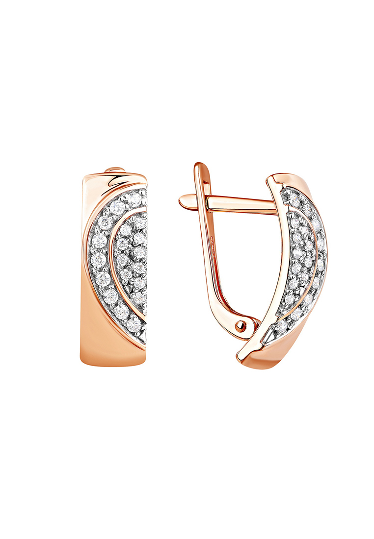 

Серьги из красного золота с фианитом Kari Jewelry СЛ-402413, СЛ-402413