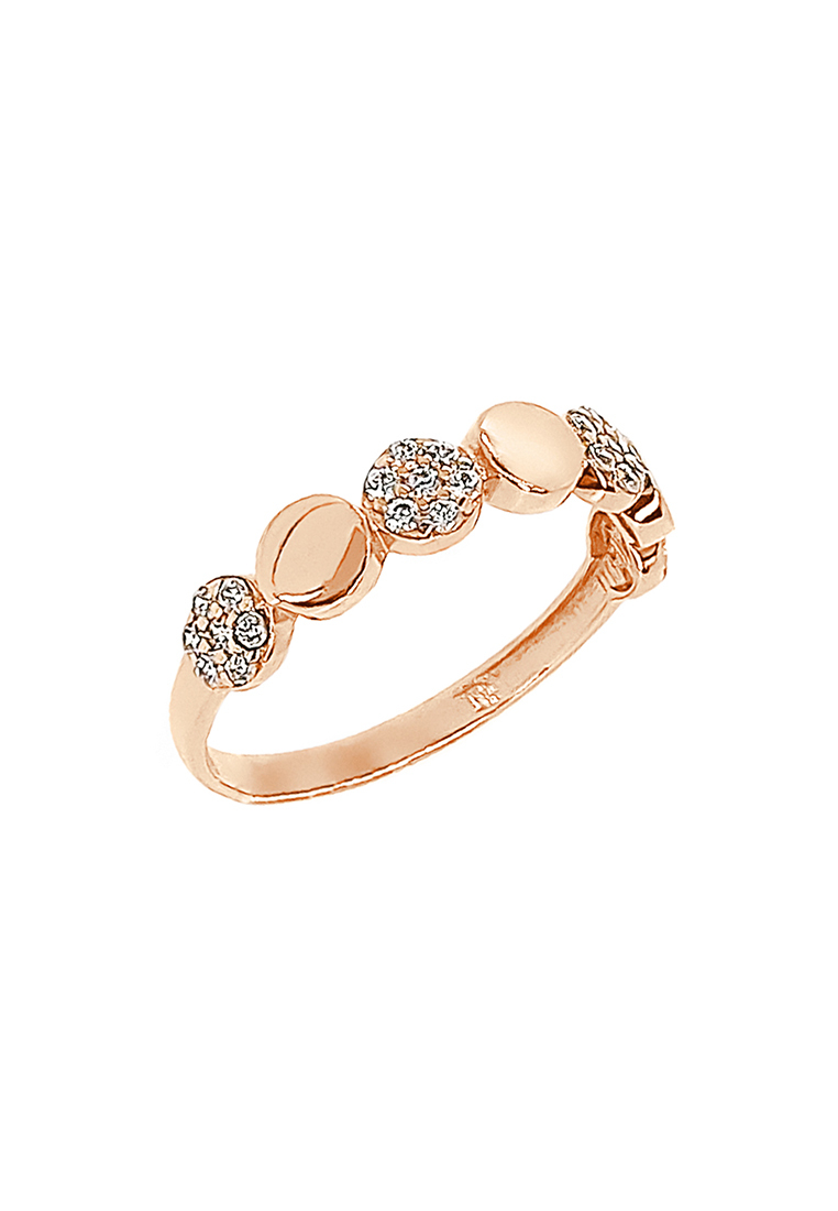 

Кольцо из красного золота с фианитом р.  Kari Jewelry Зл585К-4Б0500Ф1, Зл585К-4Б0500Ф1