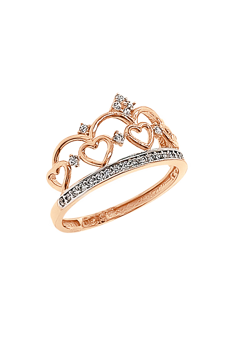 

Кольцо из красного золота с фианитом р.  Kari Jewelry Зл585К-4Б0300Ф1, Зл585К-4Б0300Ф1