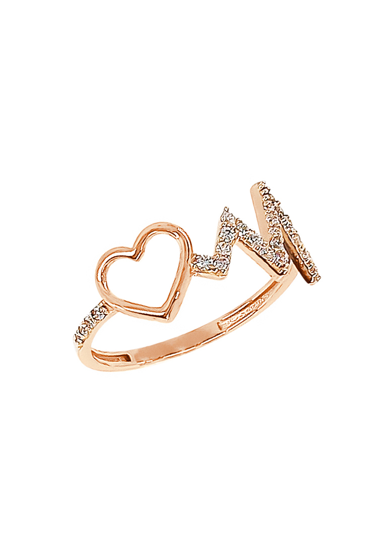 

Кольцо из золота р.  Kari Jewelry Зл585К-4Б0200Ф1, фианит, Зл585К-4Б0200Ф1