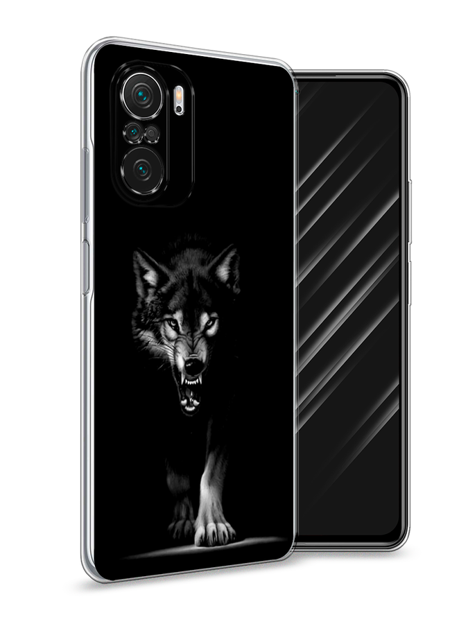 

Чехол Awog на Poco F3/Redmi K40/Mi 11i "Волк выходит из ночи", Разноцветный, 312650-1