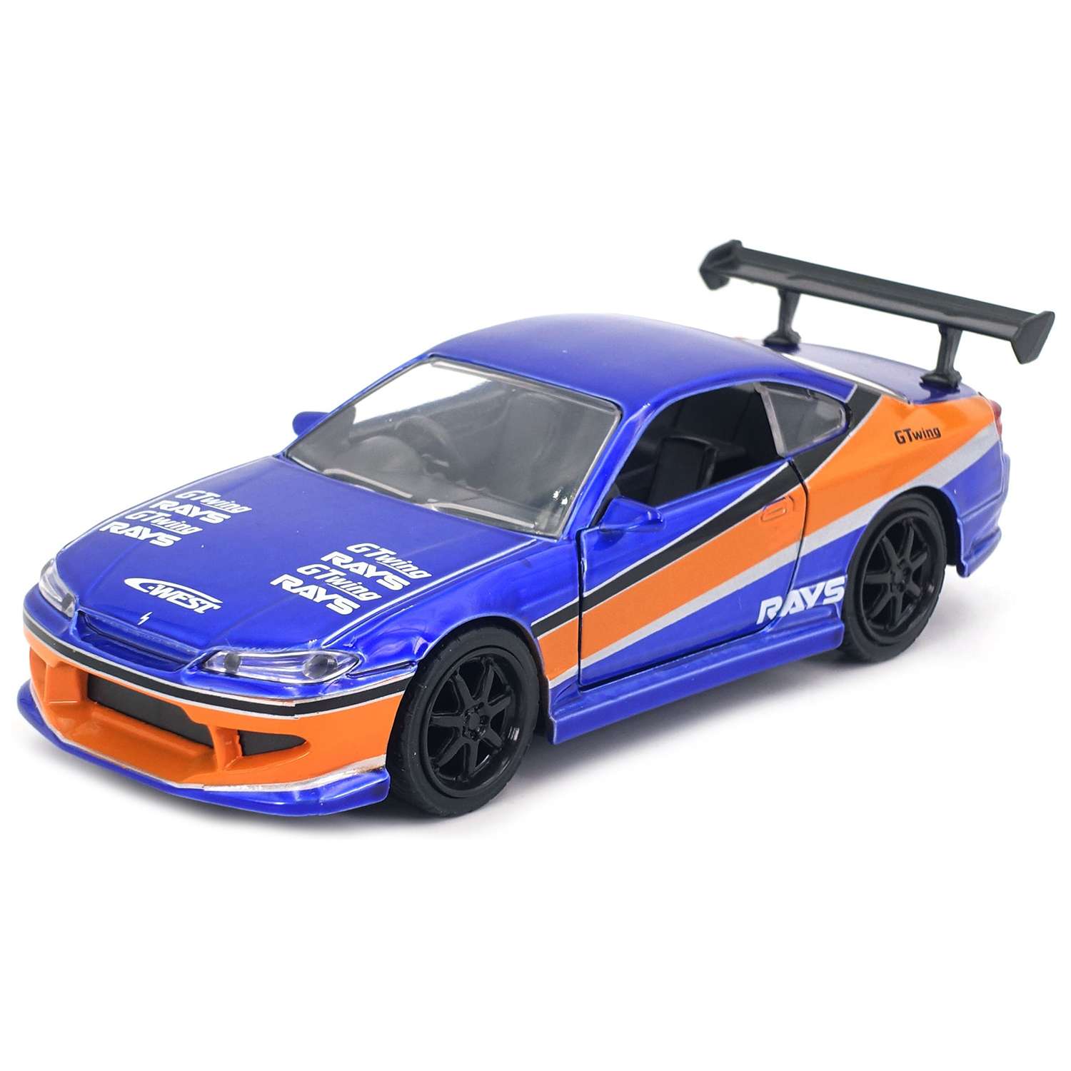 

Модель Машинки Jada Toys Форсаж 1:32 FF 2001 Nissan Silvia S15 34446