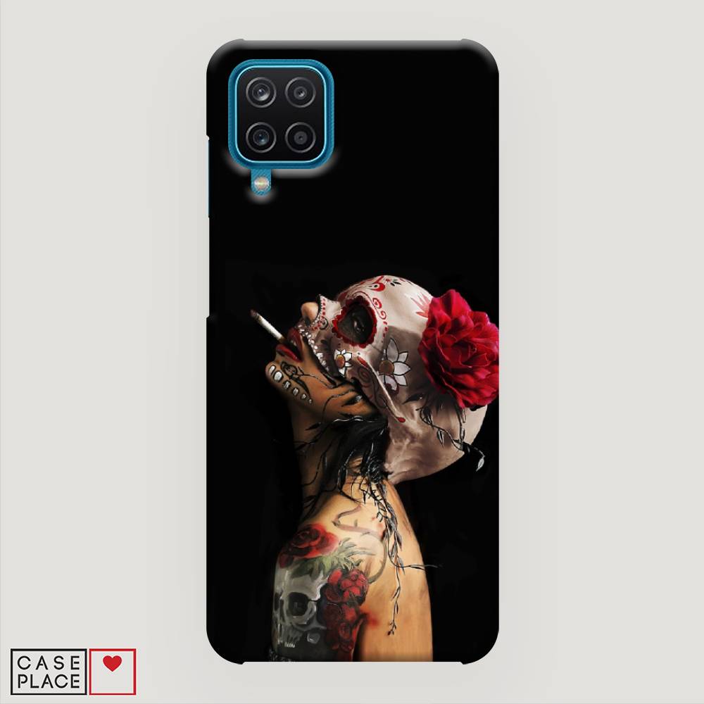 

Пластиковый чехол "Девушка с черепом" на Samsung Galaxy M12, 2102620-7