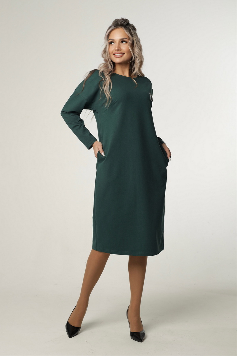 

Платье женское Elenatex П-167 зеленое 54 RU, Зеленый, П-167