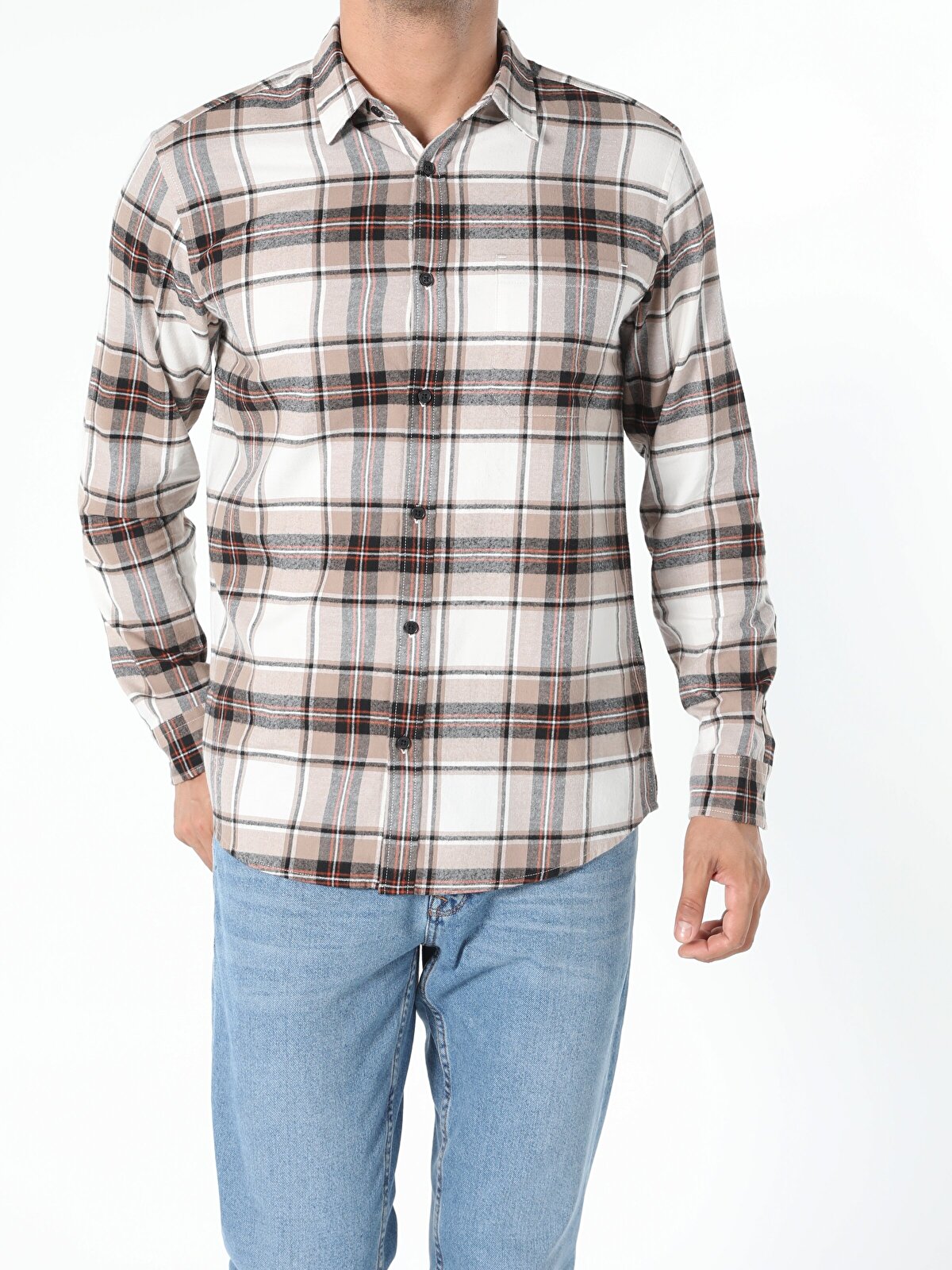 

Рубашка мужская Colin's CL1055951_Q1.V1_BEI бежевая XL, CL1055951_Q1.V1_BEI