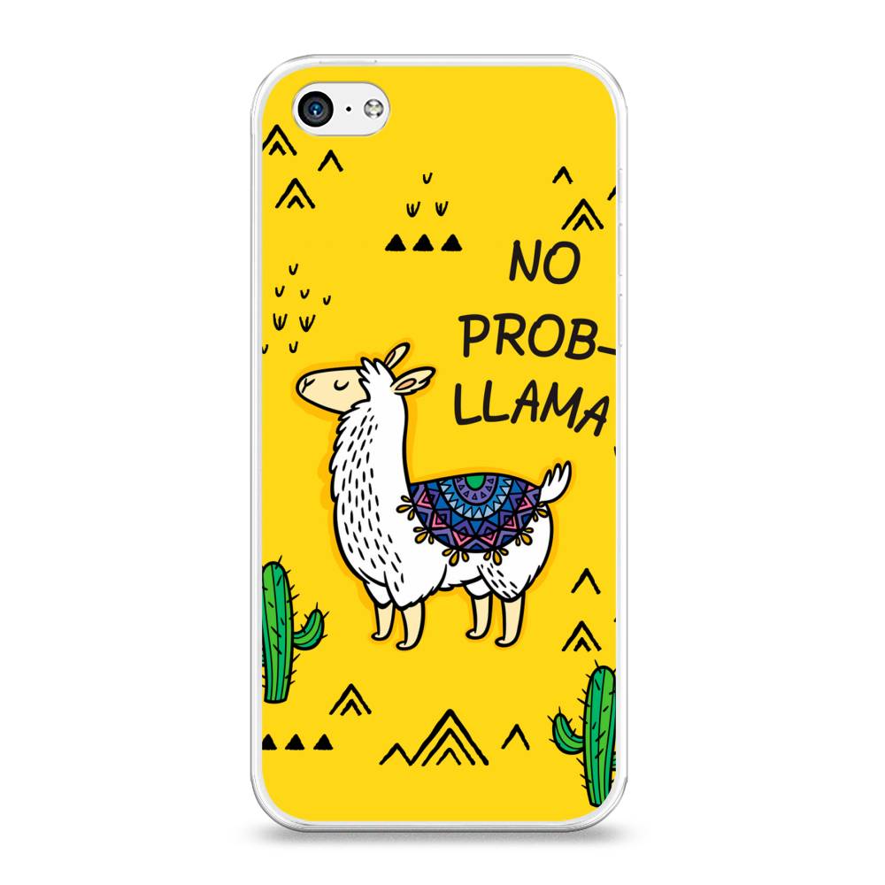 

Чехол Awog на Apple iPhone 5C / Айфон 5C "No probLLama", Разноцветный, 10250-2