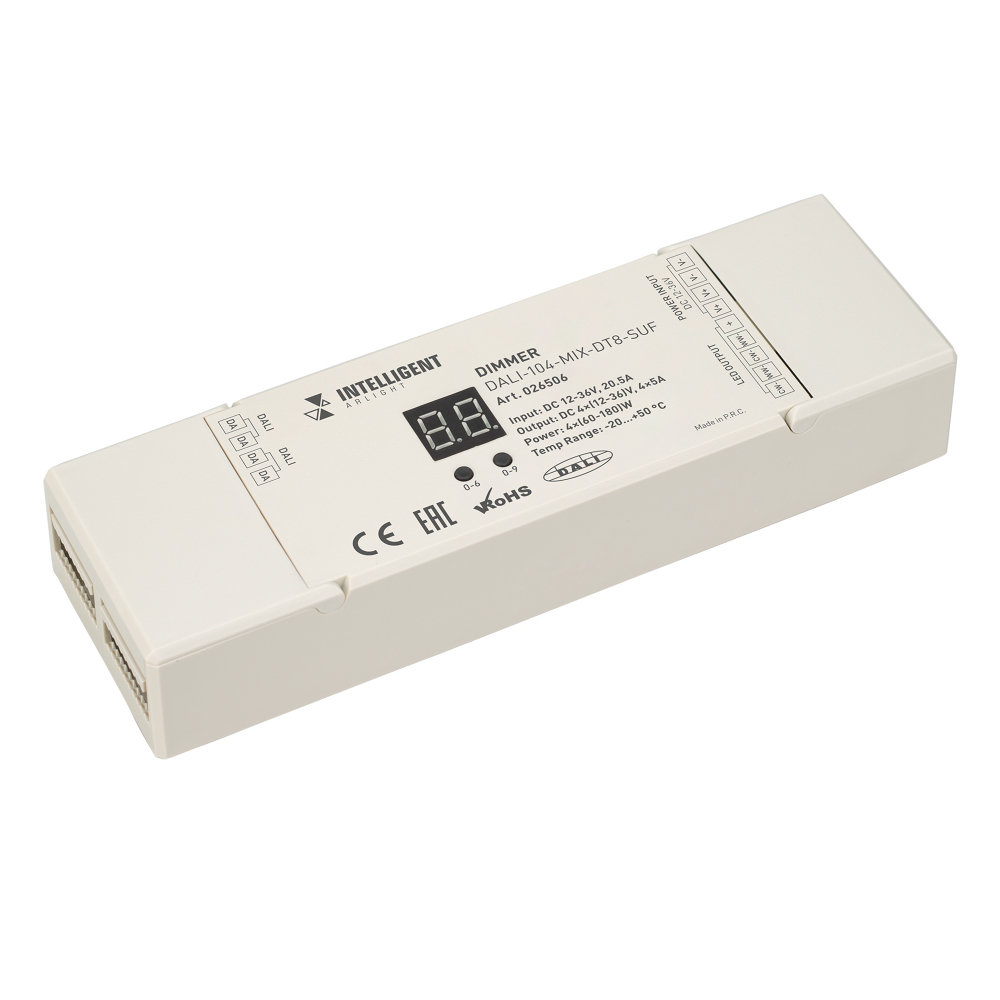 

INTELLIGENT ARLIGHT Усилитель DALI-302-SUF (AC 230V, DALI) (INTELLIGENT ARLIGHT, Пластик)