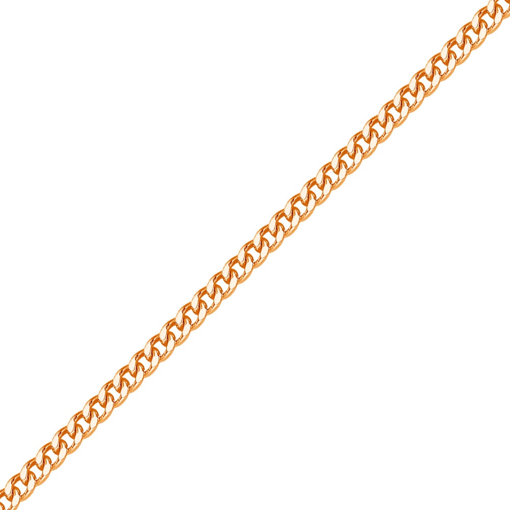 Красная золотая цепочка длиной 50 см, 585 пробы, артикул 504014946.