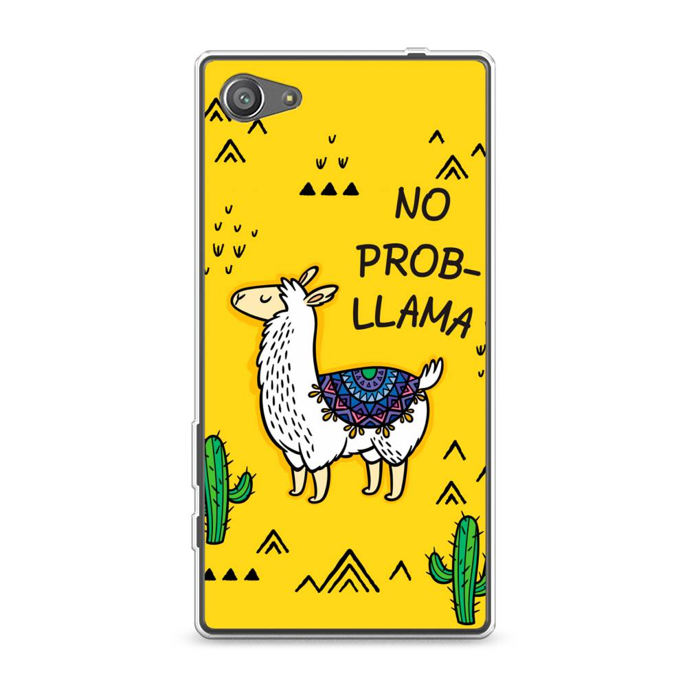

Чехол Awog на Sony Xperia Z5 compact "No probLLama", Разноцветный, 52250-2