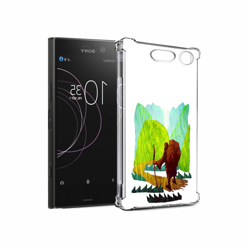 

Чехол MyPads Tocco для Sony Xperia XZ1 Лесная тропа (PT77229.221.106), Прозрачный, Tocco