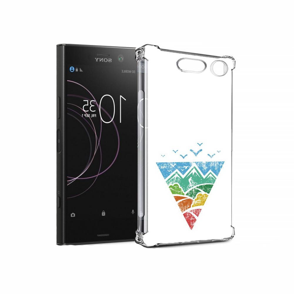 

Чехол MyPads Tocco для Sony Xperia XZ1 Лес земля море чайки (PT77229.221.105), Прозрачный, Tocco