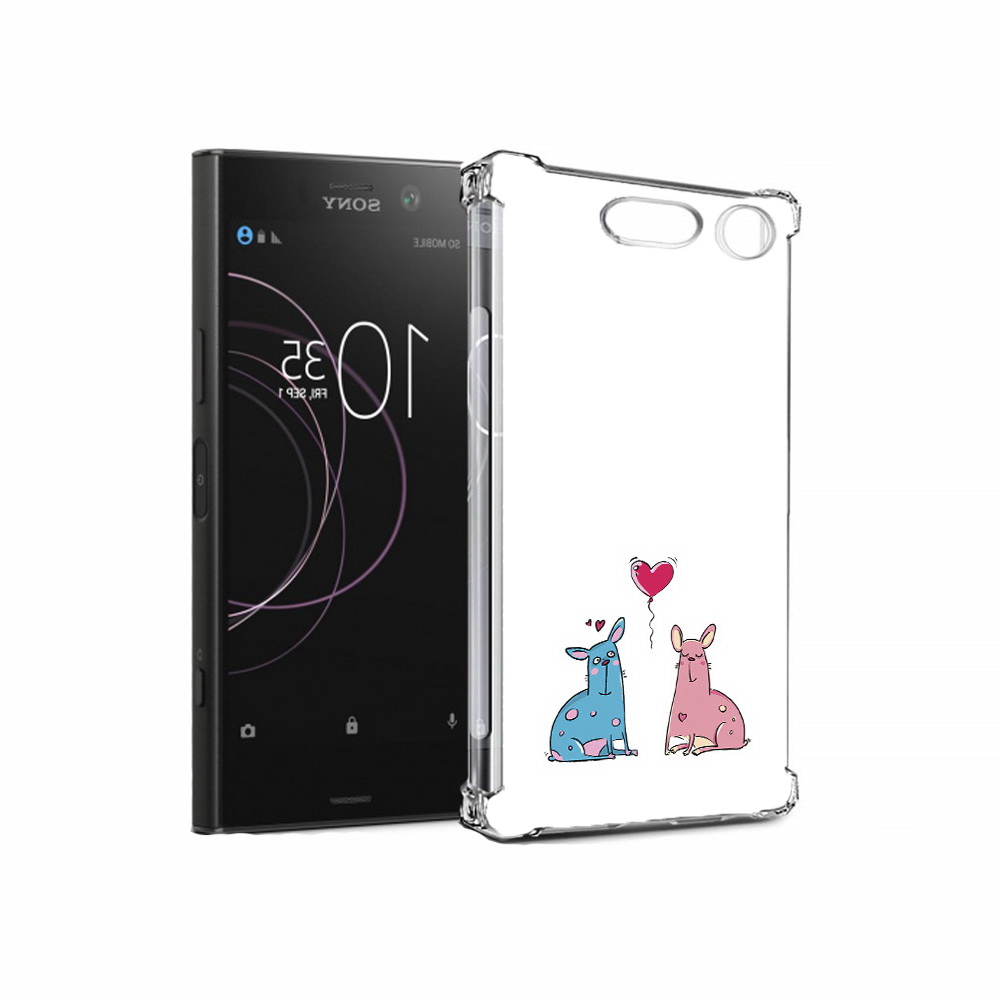 

Чехол MyPads Tocco для Sony Xperia XZ1 Лама любовь (PT77229.221.102), Прозрачный, Tocco