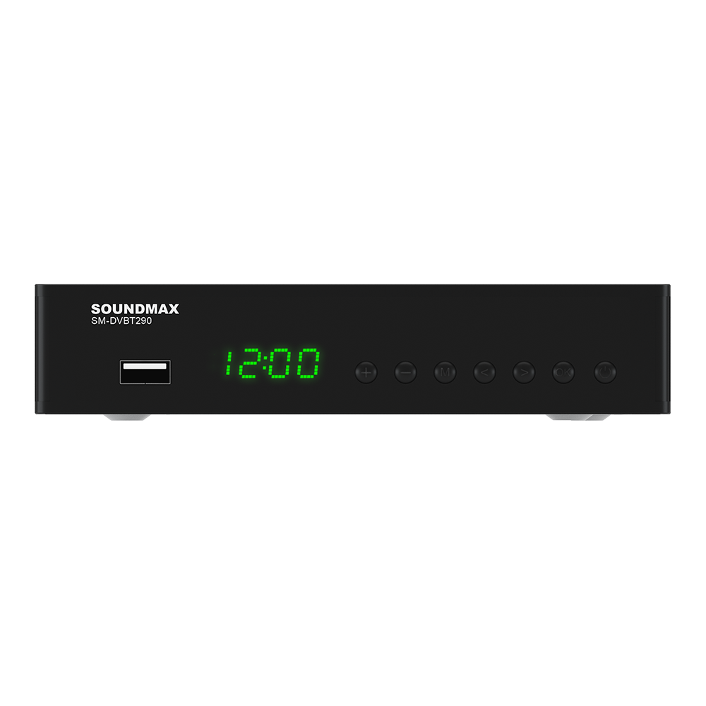 

DVB-T2 приставка Soundmax SM-DVBT290 Black, SM-DVBT290