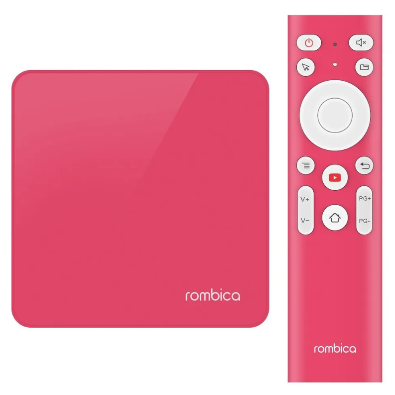 

Смарт-приставка Rombica TV Emotion Magenta Pink розовый, TV Emotion Magenta Pink