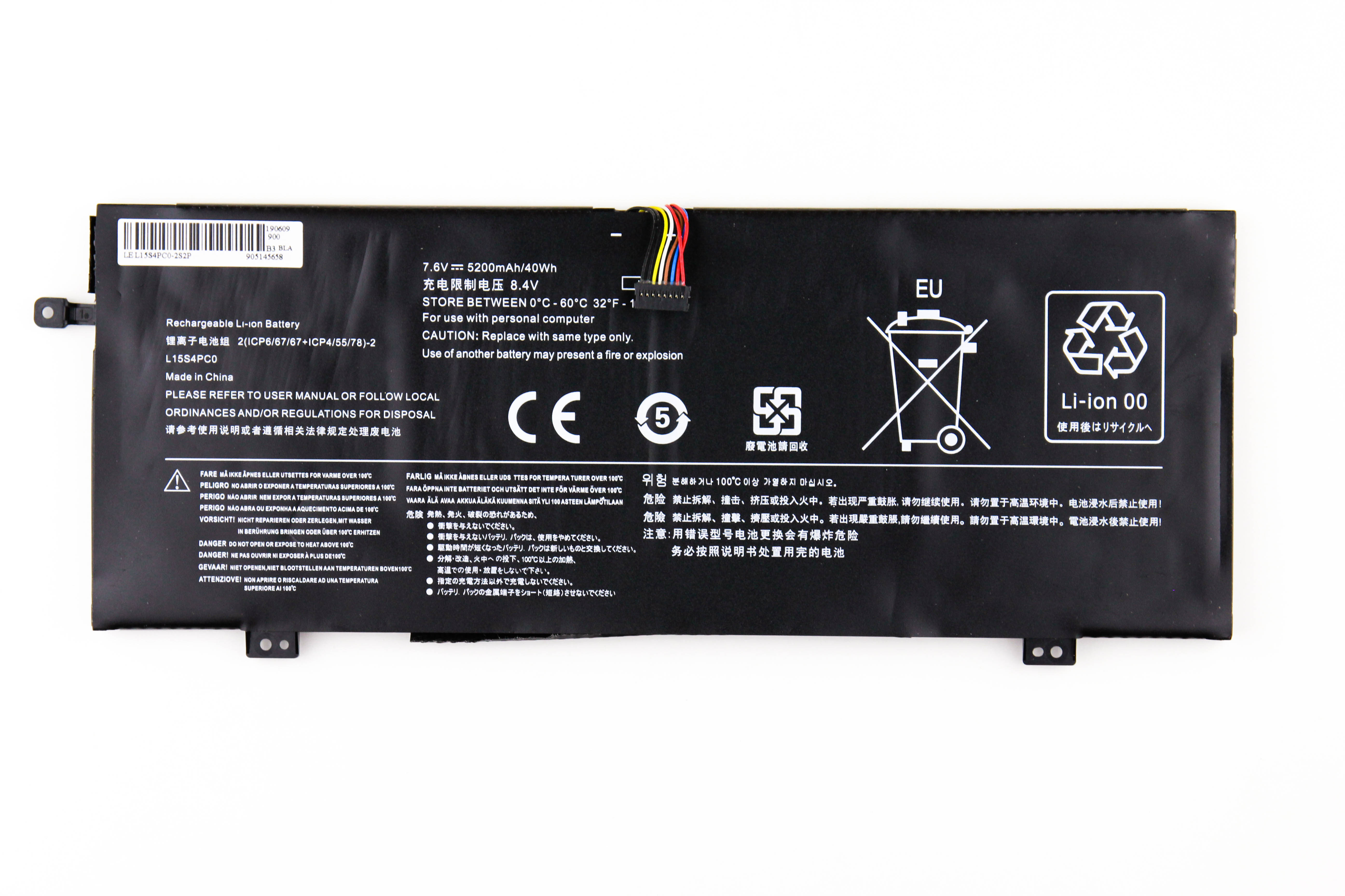 

Аккумулятор для ноутбука Lenovo 710S-13ISK OEM (7.6V 4400mAh) L15M4PC0 L15M4PCO