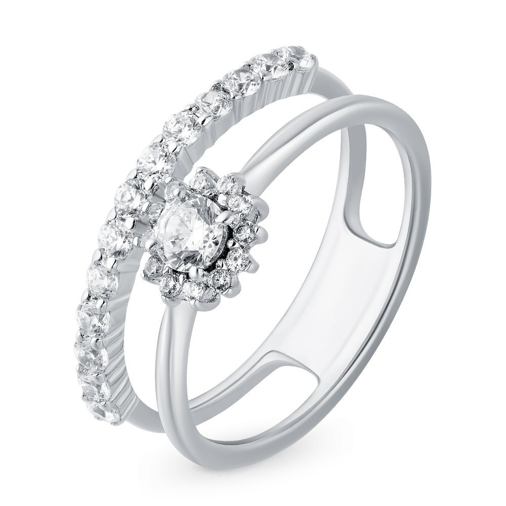 

Кольцо из серебра р. , 585Gold 701007693, фианит\фианит, 701007693