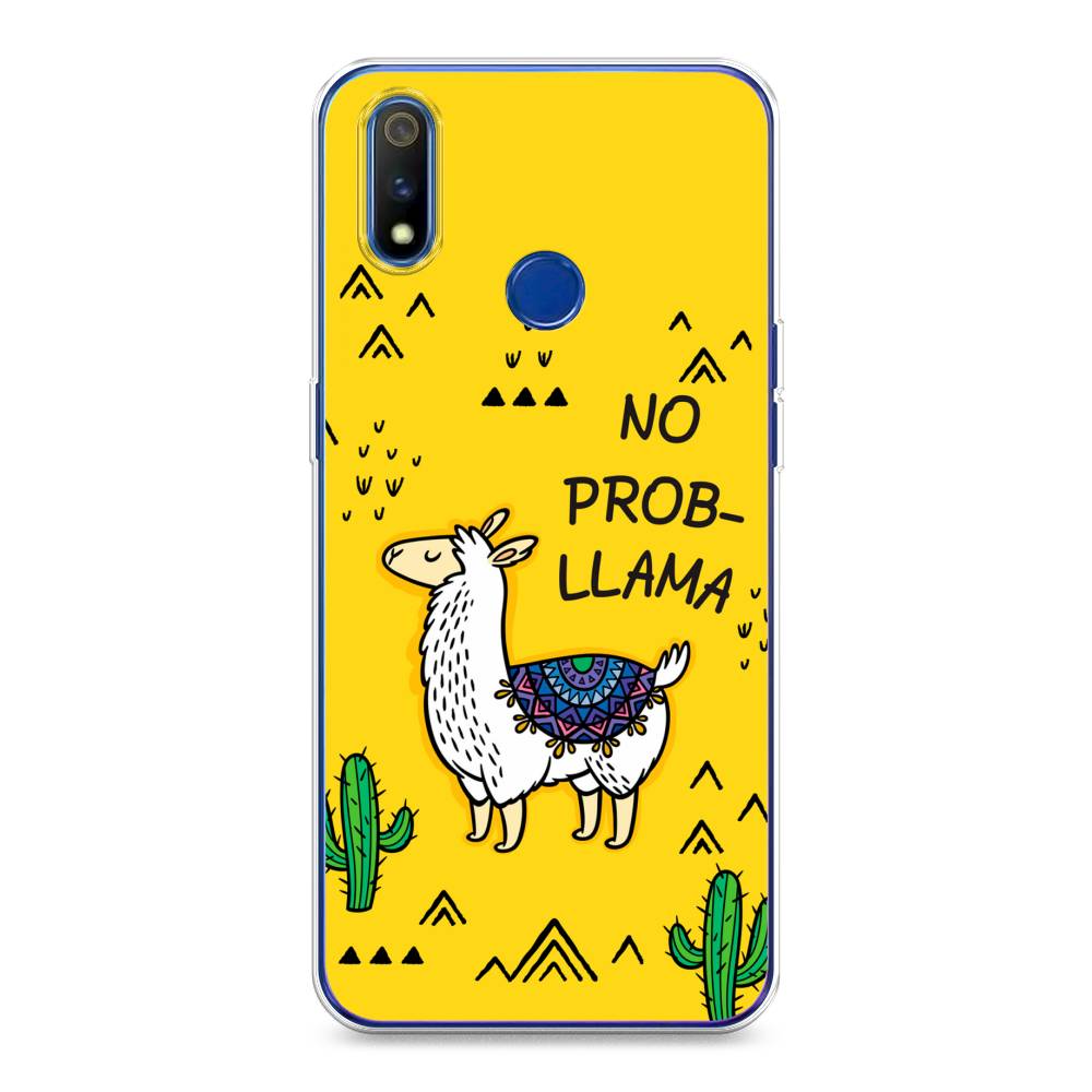 

Чехол Awog на Realme 3 Pro "No probLLama", Разноцветный, 251250-2