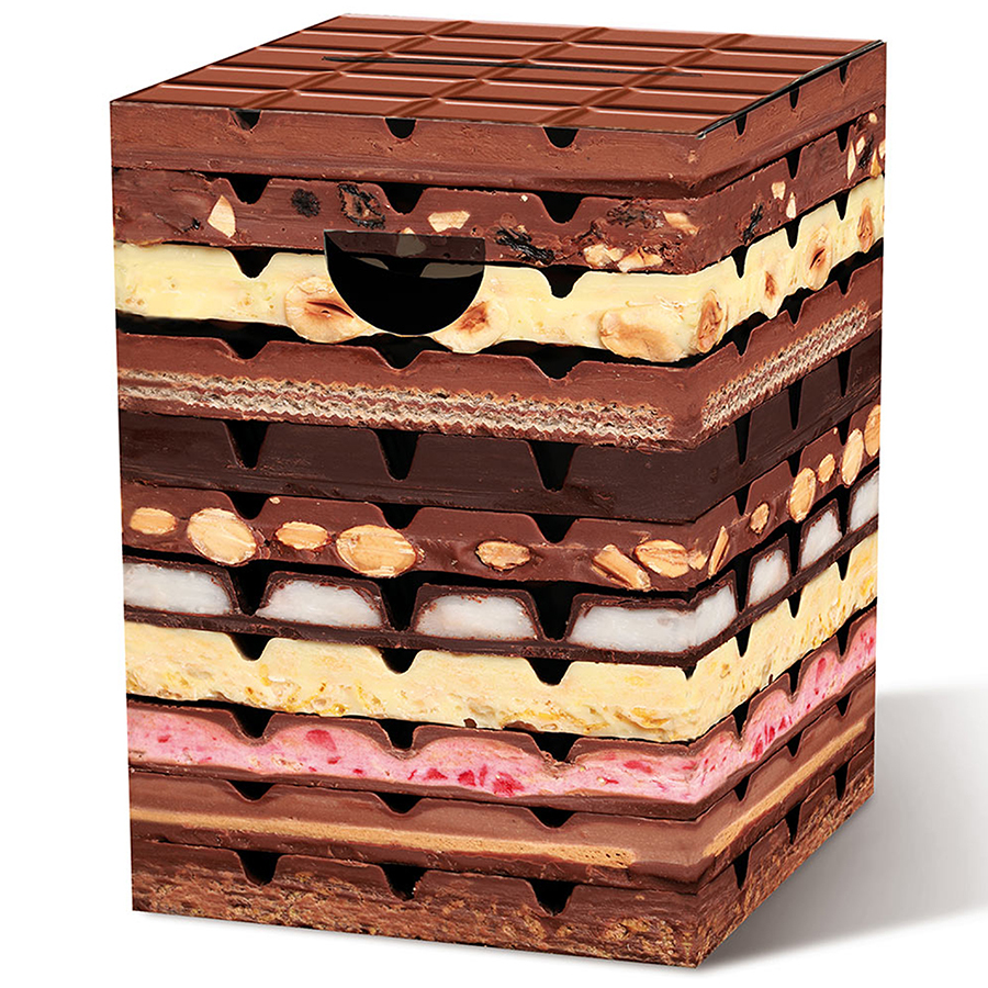 Табурет Remember картонный Chocolate, 32,5х32,5х44 см (PH53)