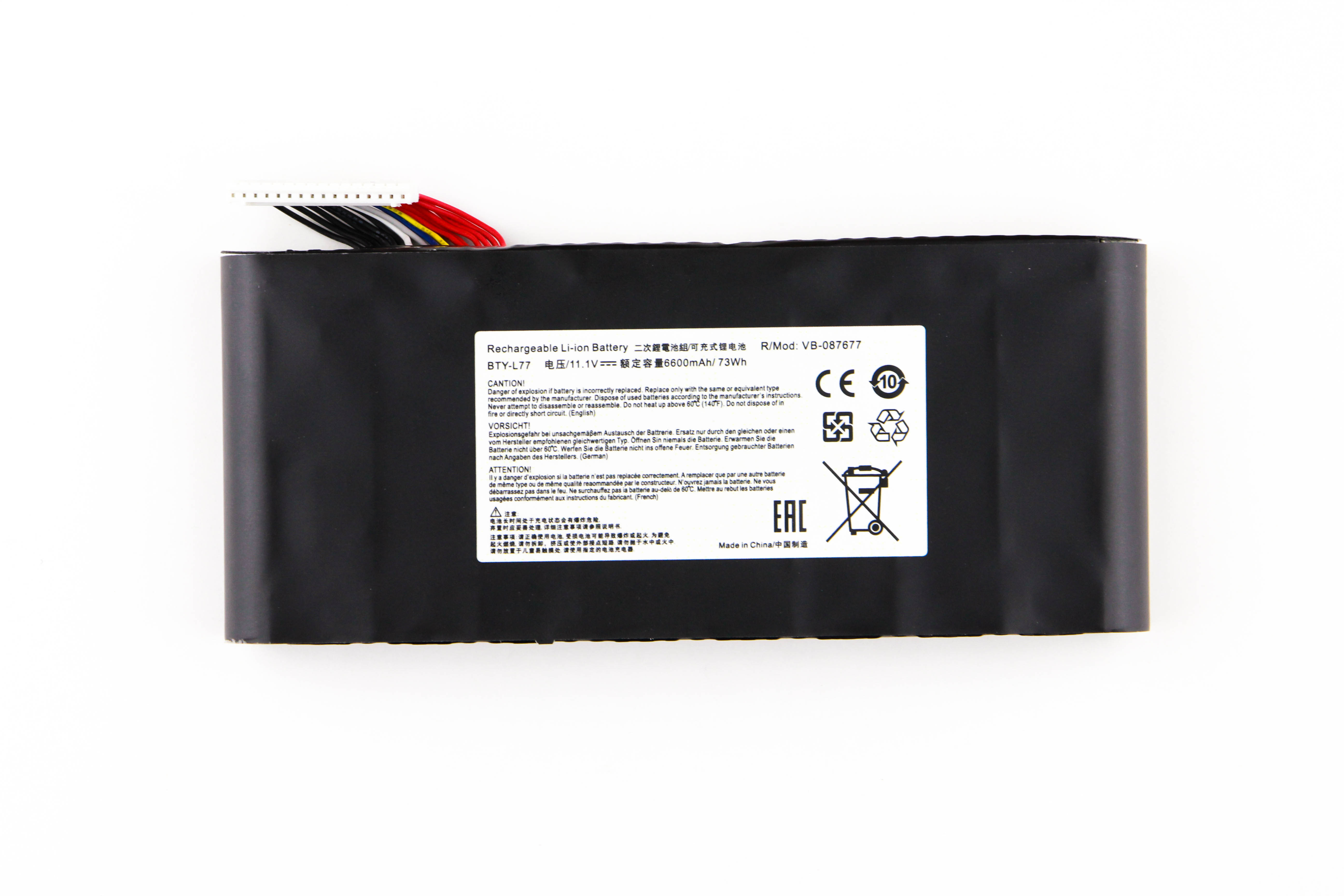

Аккумулятор для ноутбука MSI GT72 OEM (11.1V 6600mAh) BTY-L77