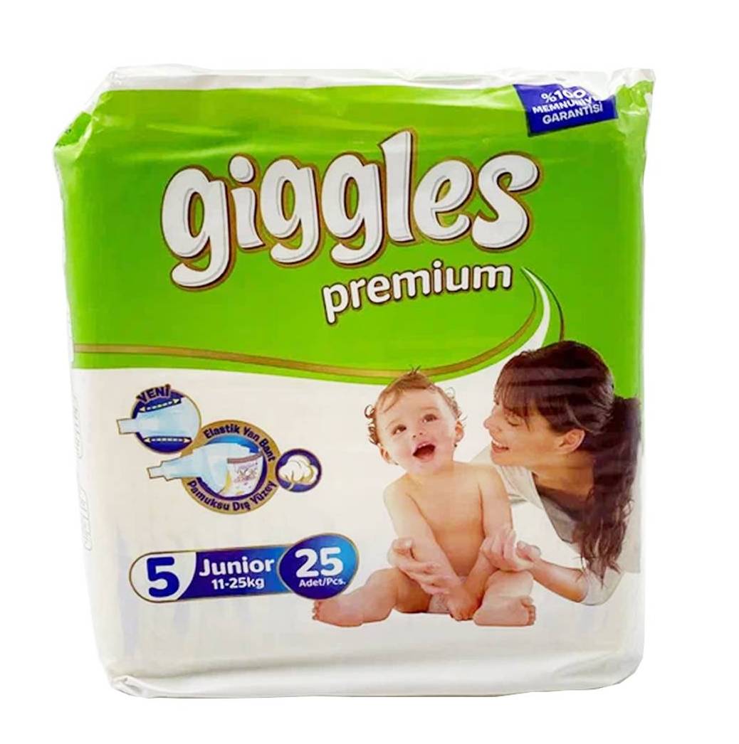 

Подгузники Giggles PREMIUM Junior, 11-25 кг, 25 шт., Junior