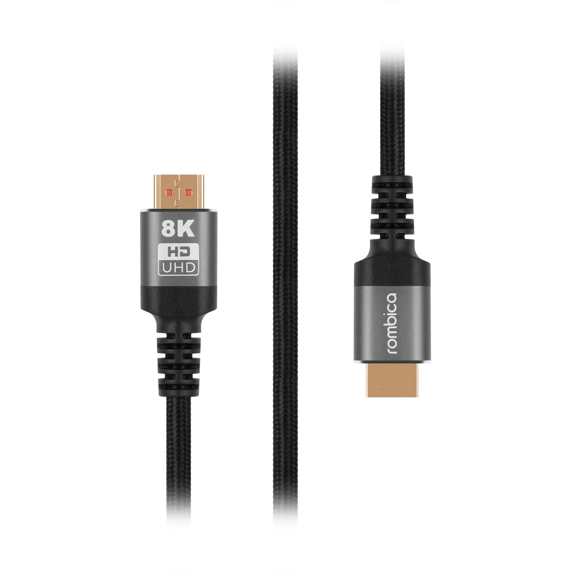 Кабель Rombica HDMI - HDMI, 1.5м Black