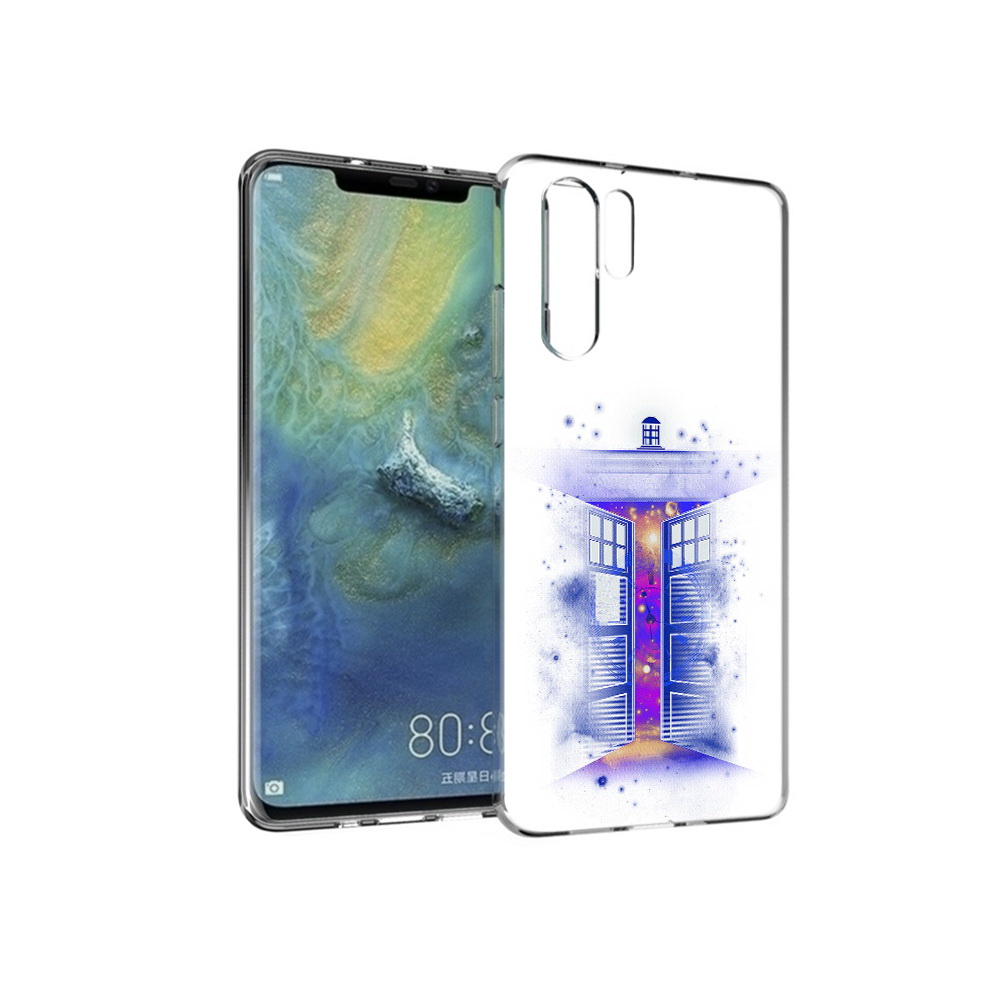 

Чехол MyPads Tocco для Huawei P30 Pro фиолетовый уголок абстракция, Прозрачный, Tocco