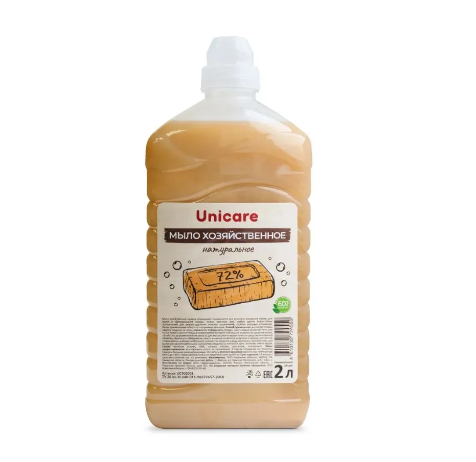 Жидкое мыло Unicare Хозяйственное универсальное 2 л