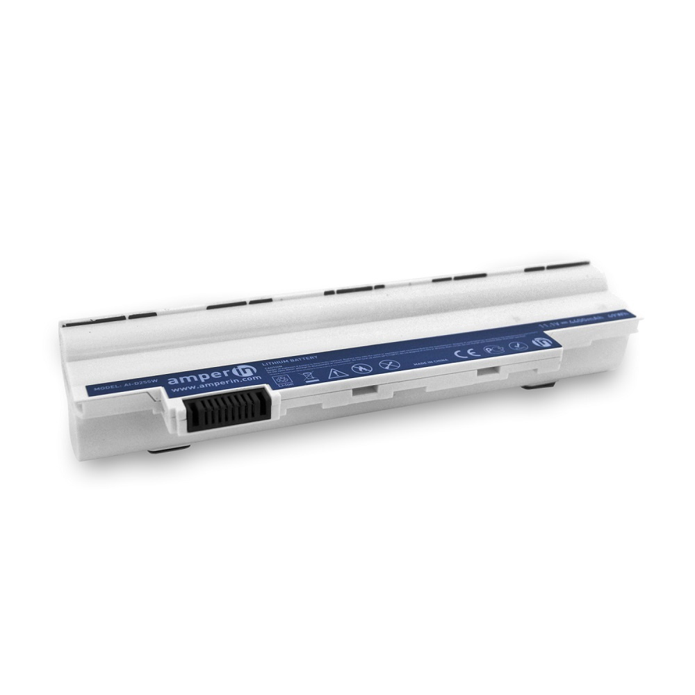

Аккумулятор для ноутбука Acer One D255 D260 522 722 белый (11.1V 4400mAh) Amperin