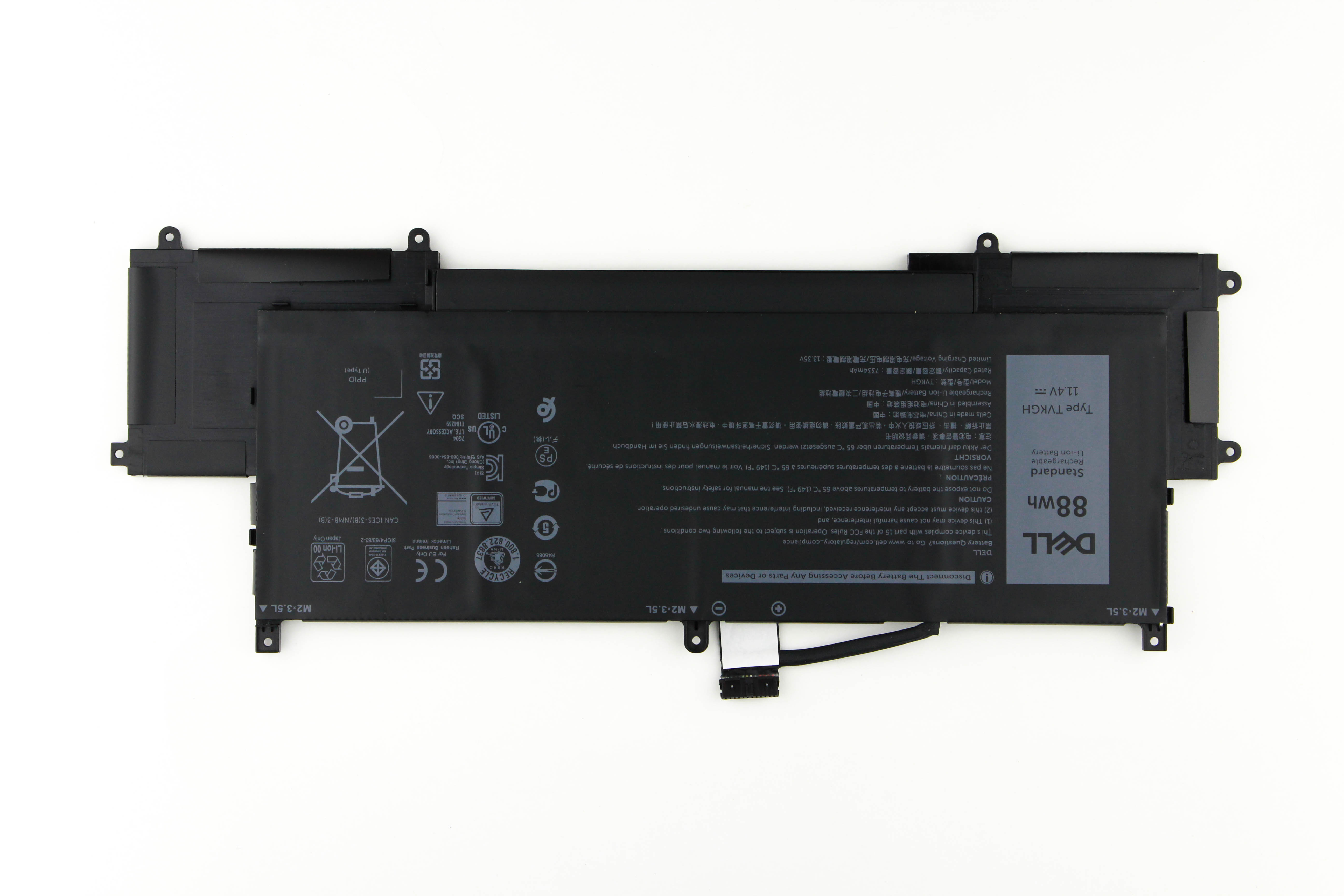 

Аккумулятор для ноутбука Dell Latitude 9510 (11.4V 7334mAh) TVKGH