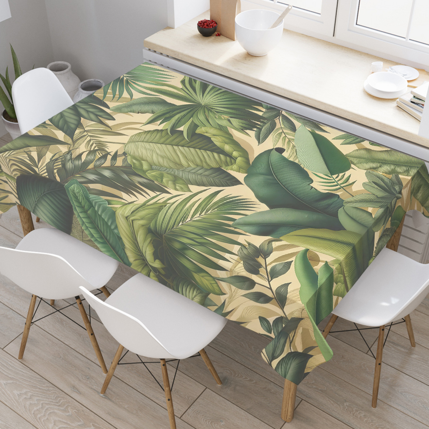 

Скатерть JoyArty Экзотические листья 180х145, tc_sd1806_180x145, Зеленый, Экзотические листья