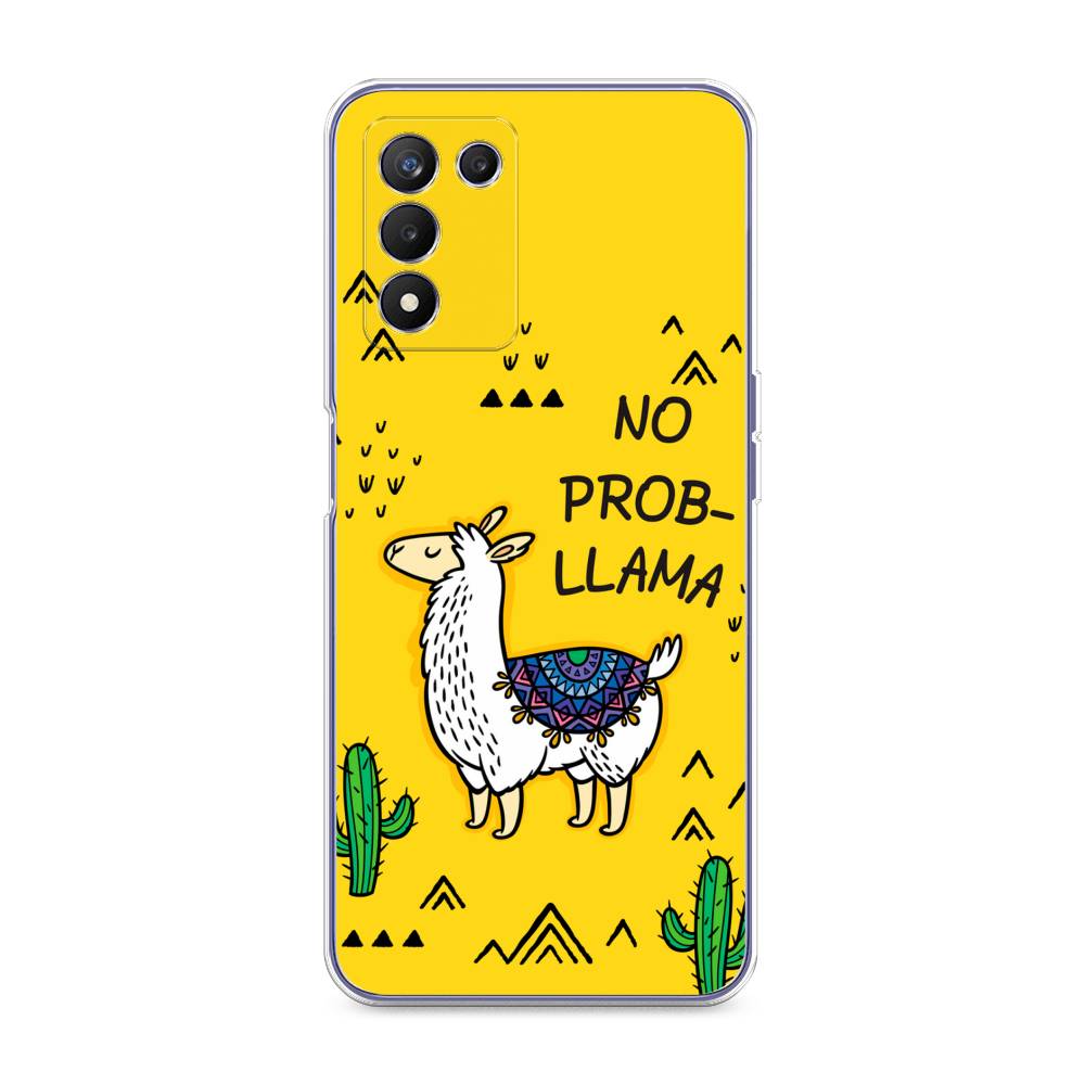 

Чехол Awog на Realme Q3s "No probLLama", Разноцветный, 257950-2
