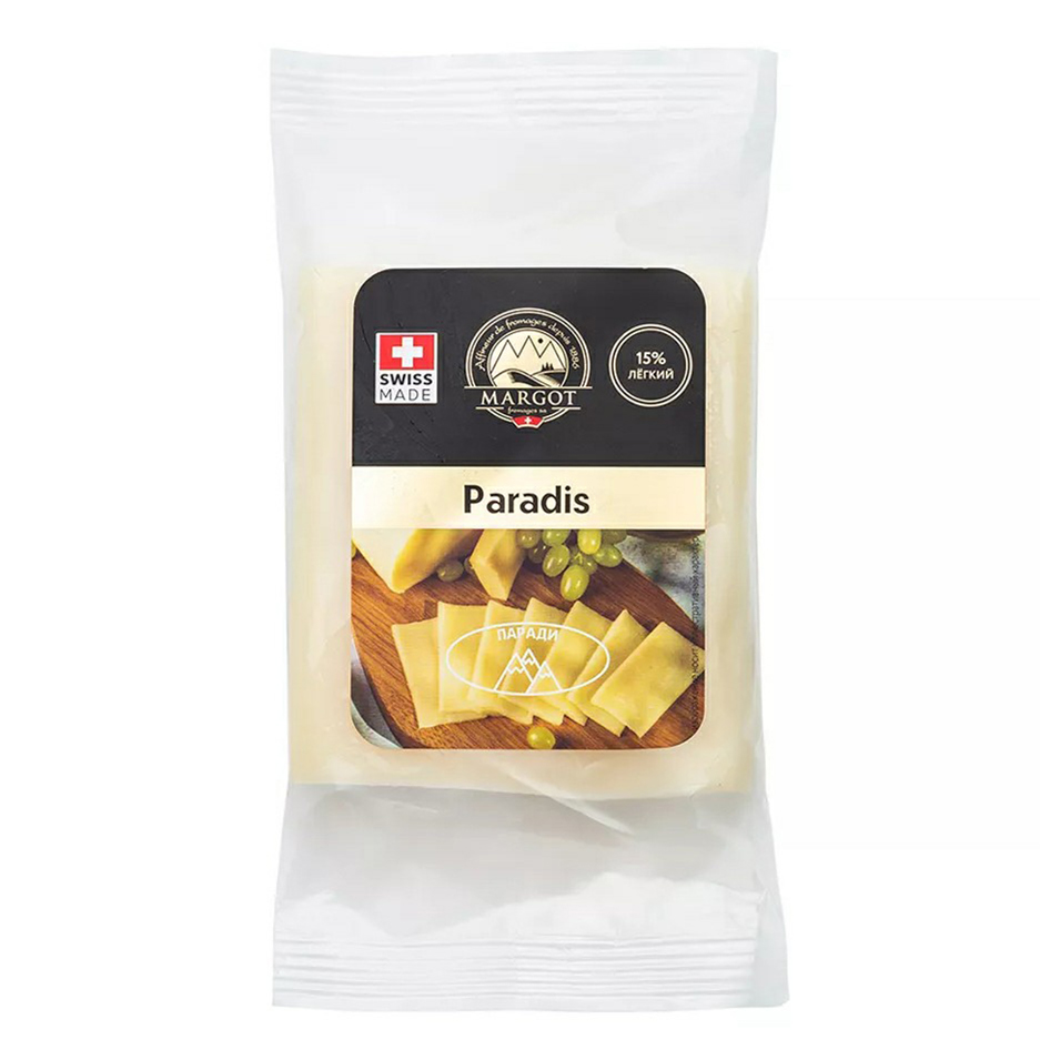 Сыр твердый Margot Fromages Paradis 15% БЗМЖ 180 г