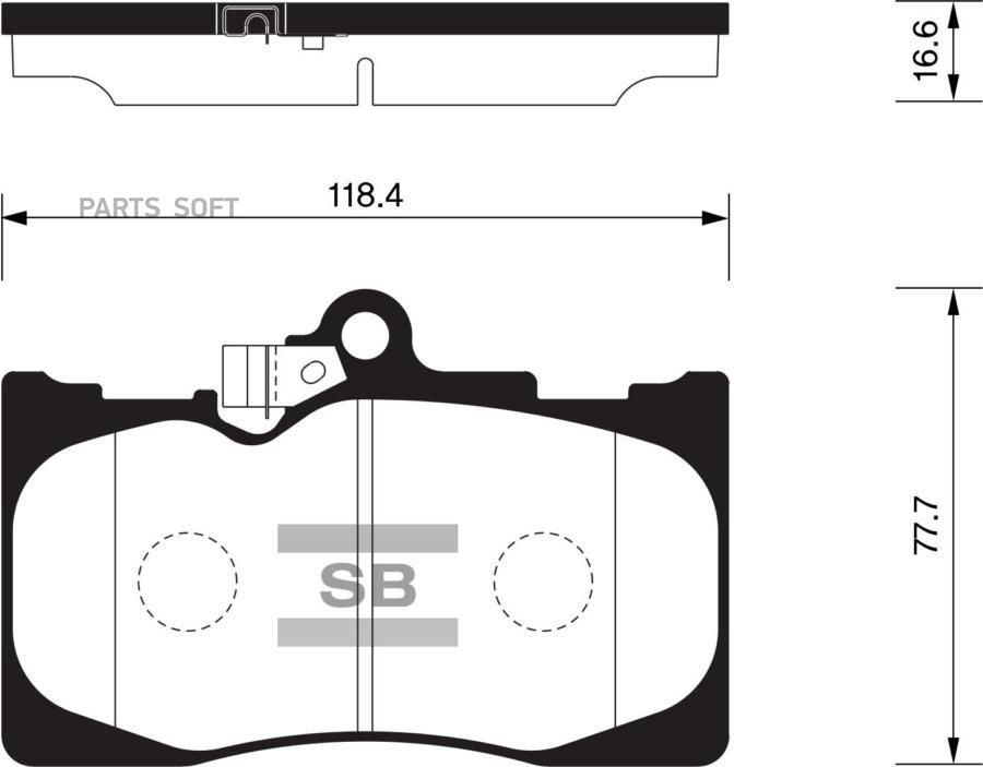 

Тормозные колодки Sangsin brake передние SP2302