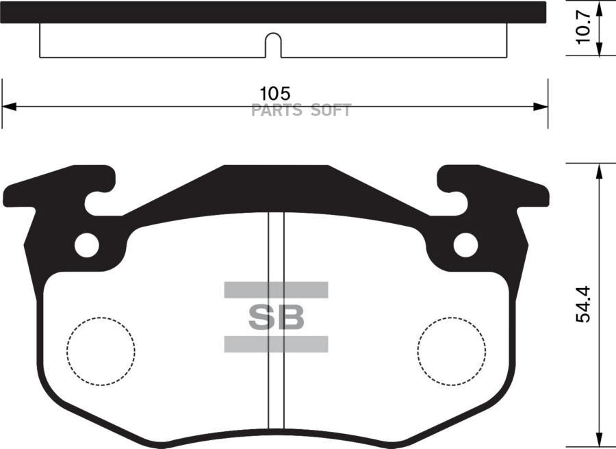 

Тормозные колодки Sangsin brake дисковые SP1242